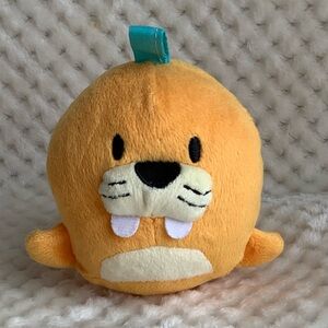 Bright Starts Plush Walrus Stroller Rattle Toy Stuffed Animal